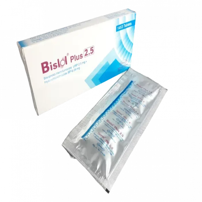 Tablet  Bislol Plus 2.5mg+6.25mg (70Pcs)